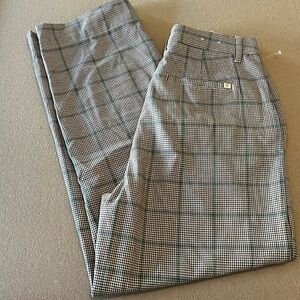 Brixton Monochrome Plaid Trousers